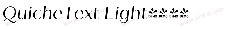 QuicheText Light字体转换